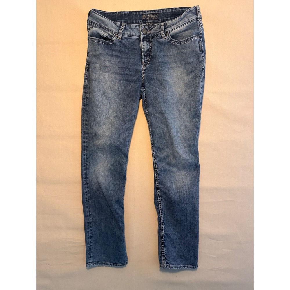 Silver Jeans Co Berkley Size 16 Bootcut Stretch Jeans Medium Wash MSRP $89